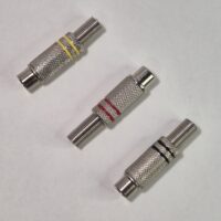 Ficha RCA hembra metálica. Variantes de color