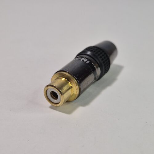 Ficha RCA hembra metálica de calidad superior