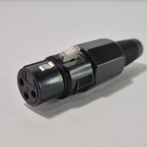 Ficha cannon plástica hembra 3 contactos Ficha cannon plástica hembra 3 contactos