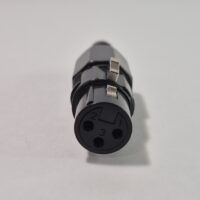 Ficha cannon plástica hembra 3 contactos