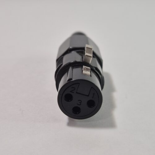 Ficha cannon plástica hembra 3 contactos