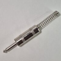 Ficha plug 6.5mm mono metálica calidad superior