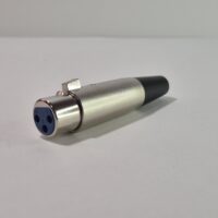 Ficha cannon hembra metálica 3 contactos