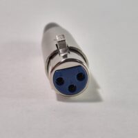 Ficha cannon hembra metálica 3 contactos