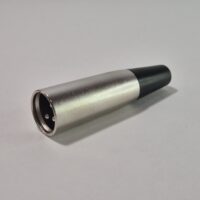 Ficha cannon metálica macho 3 contactos