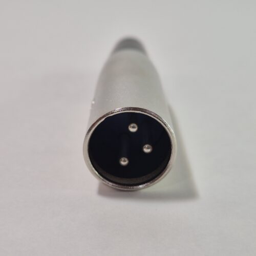 Ficha cannon metálica macho 3 contactos