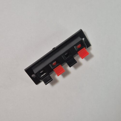 Bornera de parlante plástica de 4 contactos